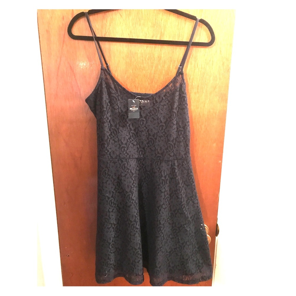 NWT Hollister Navy lace dress size large